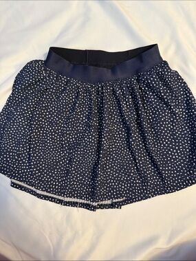 all in motion Girls Navy and White Polka Dot Skort